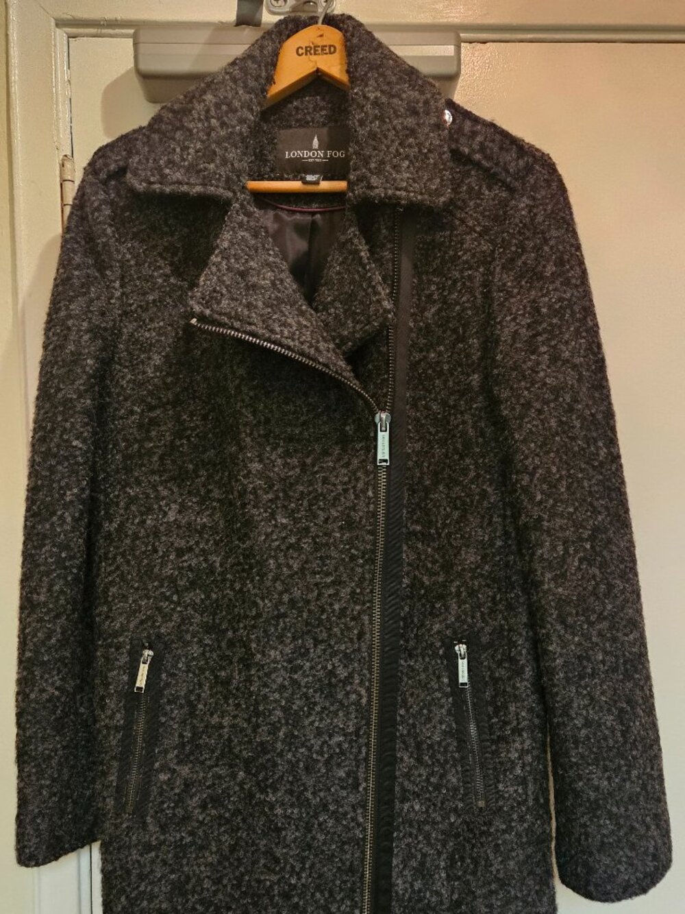 London Fog Ladies GREY Coat Quilted Size XS